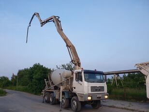 Coime  on chassis IVECO Astra HD 440 8x4 mixer-pump Coime 31m+9m3, working condition concrete mixer truck