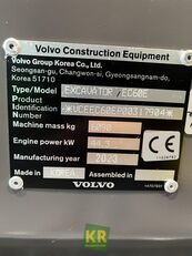 new Volvo EC60E mini excavator