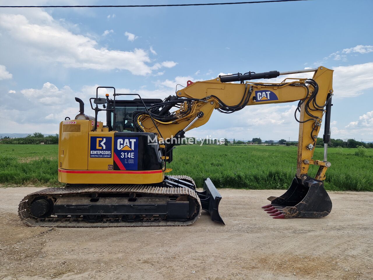 Caterpillar 314E Lcr telescopic boom excavator